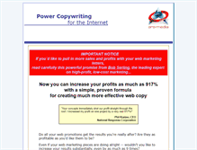 Tablet Screenshot of copywritingsalesletter.com